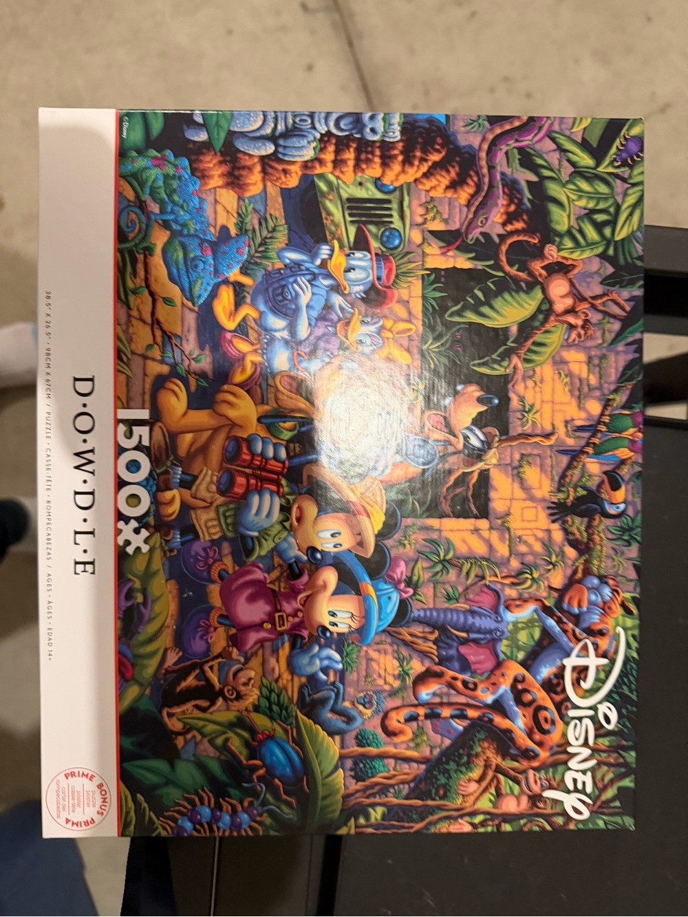 Disney Dowdle 1500-Piece Puzzle — Vibrant Blue, Purple & Orange Artwork
